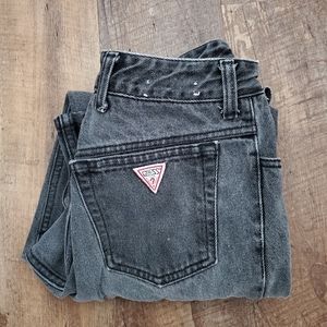 Vintage Guess High Rise Black Jeans SZ
